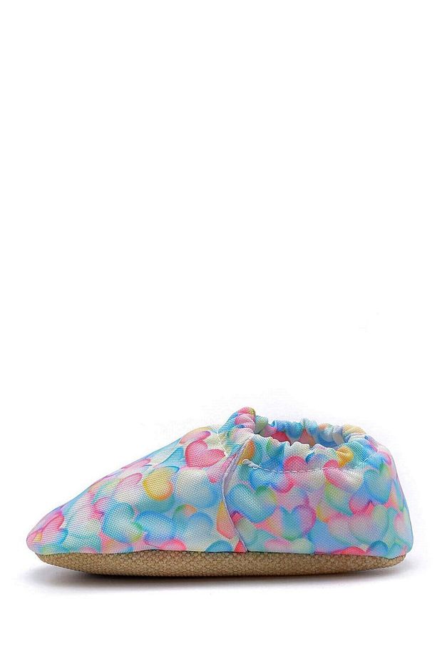 Heart Kaydırmaz Taban Bebek Yazlık Patik Pembe , Ev Botu Terliği Kreş Ayakkabısı Panduf F-824 - 4