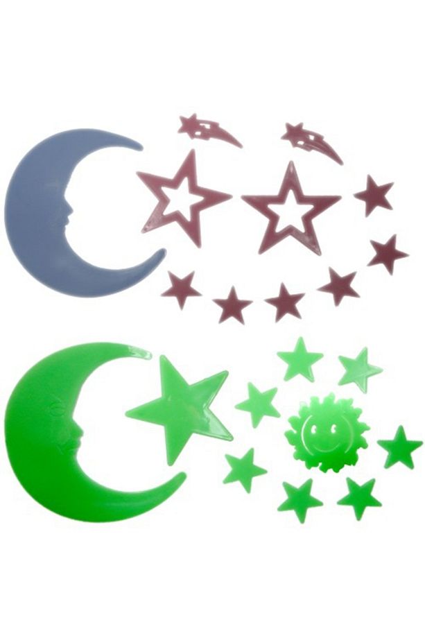 Fosforlu Yapışkan Duvar Süsleri - 3