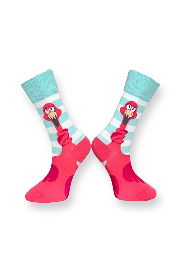 Unisex Flamingo Çorap - 2