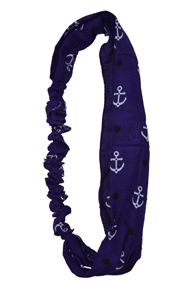 Anchor Patterned Elastic Parachute Model Hair Band