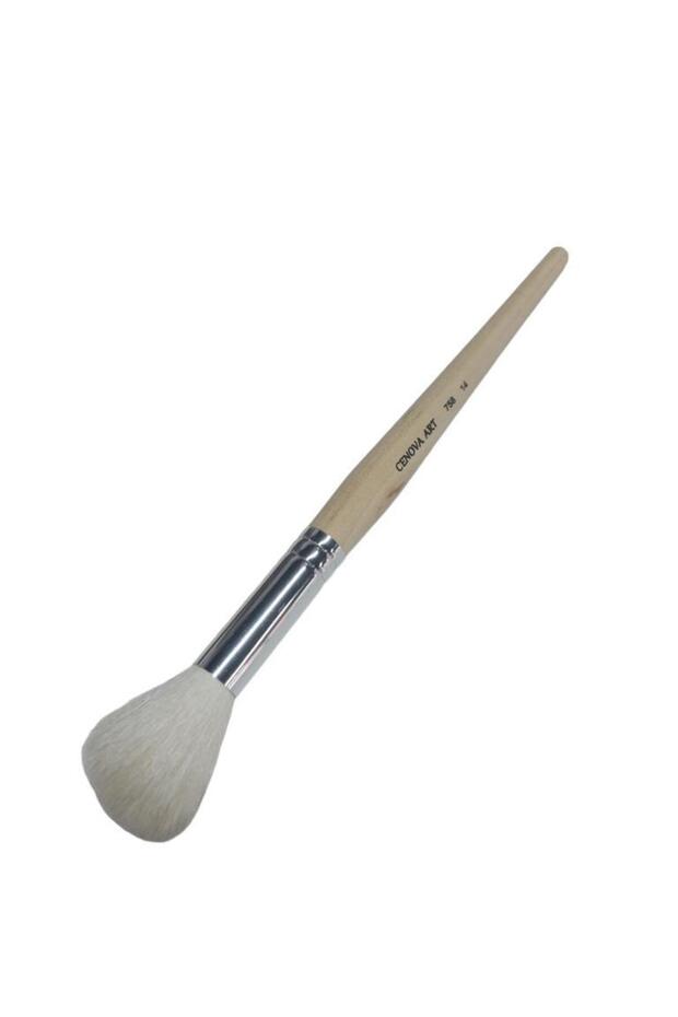 758 Natural Pompom Toning Brush No: 14