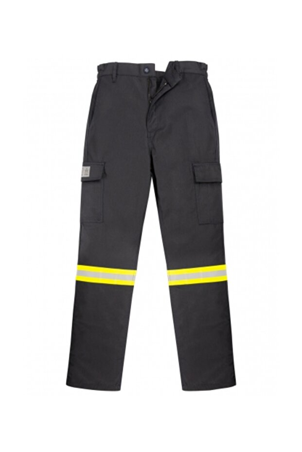 Unisex Navy Blue Nomex ® Alev Almaz Pants with Velcro Pockets, Reflective Details, Anti-Static