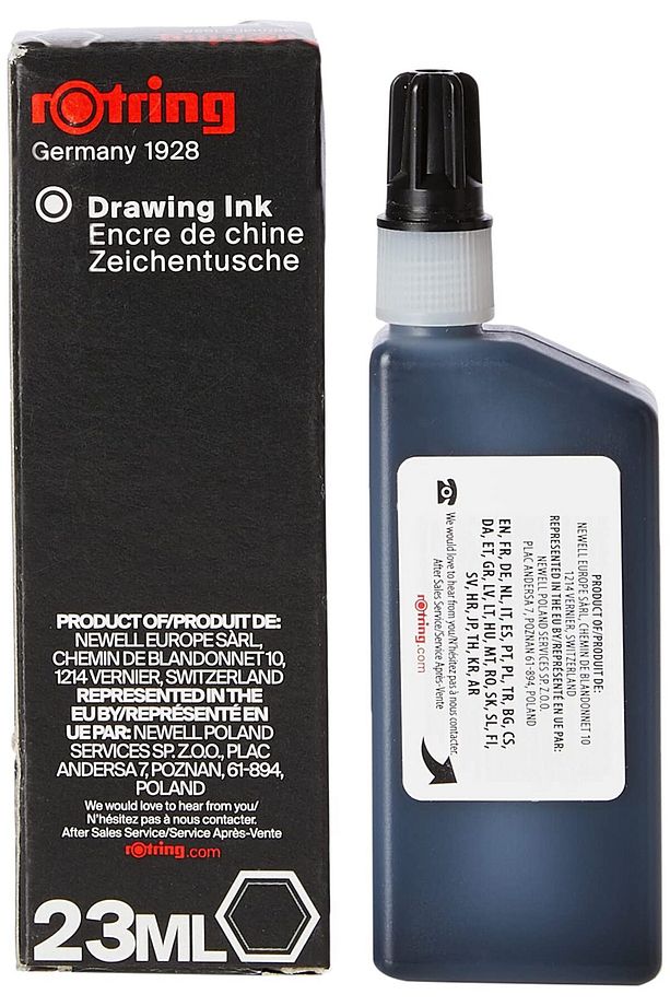 23 ml Drawing Isograph Siyah Mürekkep (1 Adet) - 2