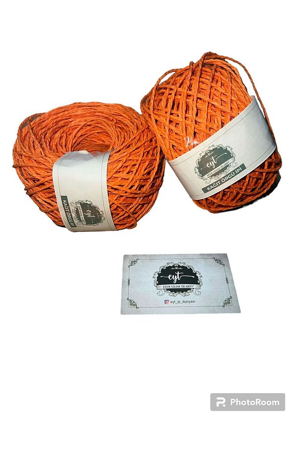 Kağıt ip / sarılmış örülmeye hazır kağıt ip YUMAK  50gr - 1