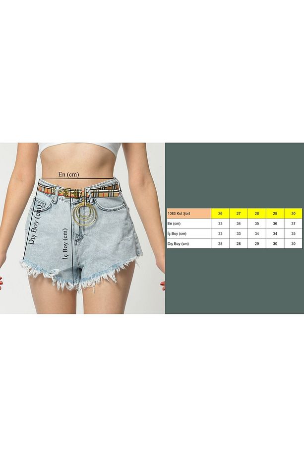 WhatsUp Paçaları Püsküllü Mini Kadın Şort - 3