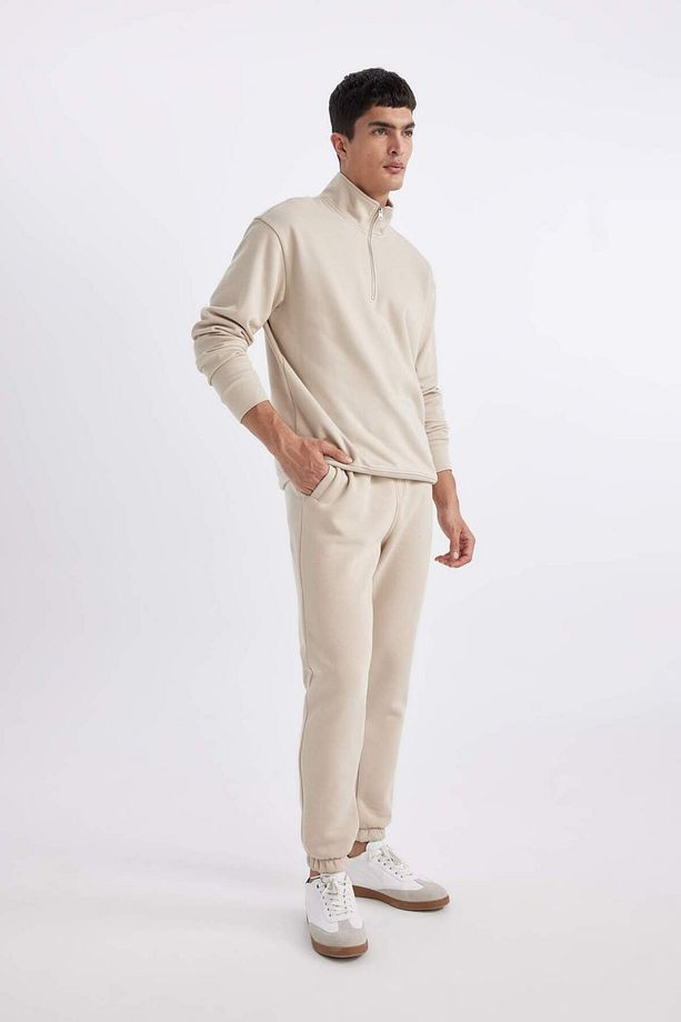 Jogger Eşofman Altı Standart Fit Basic Düz Beli Bağcıklı Lastikli Paça Cepli A6468ax23au - 3