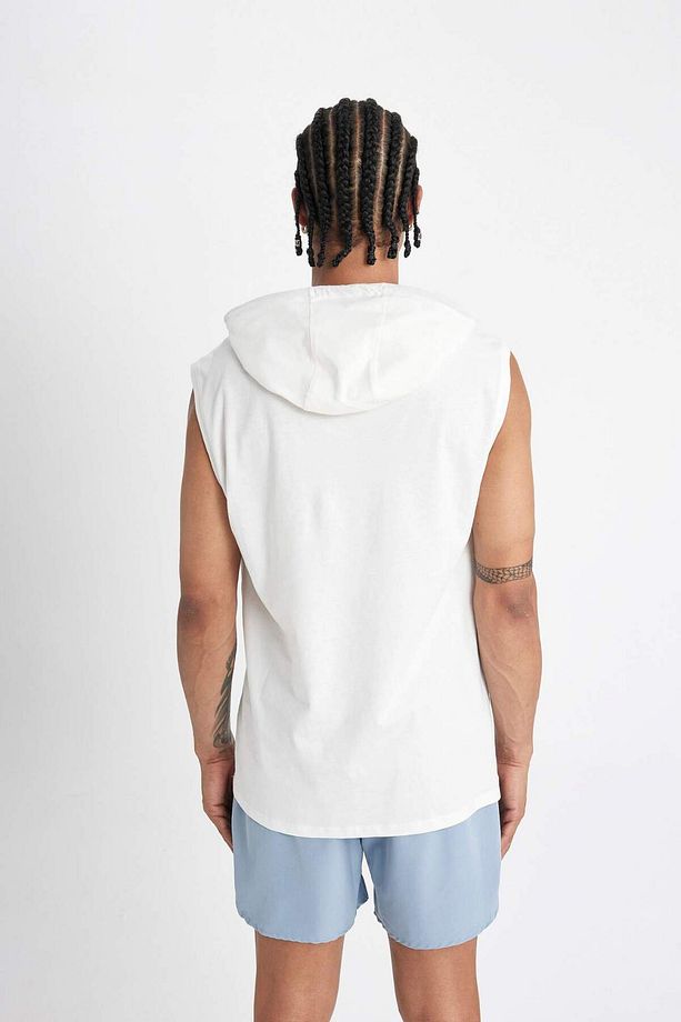 Defactofit Slim Fit Baskılı Kapüşonlu Atlet A1819ax23sm - 6