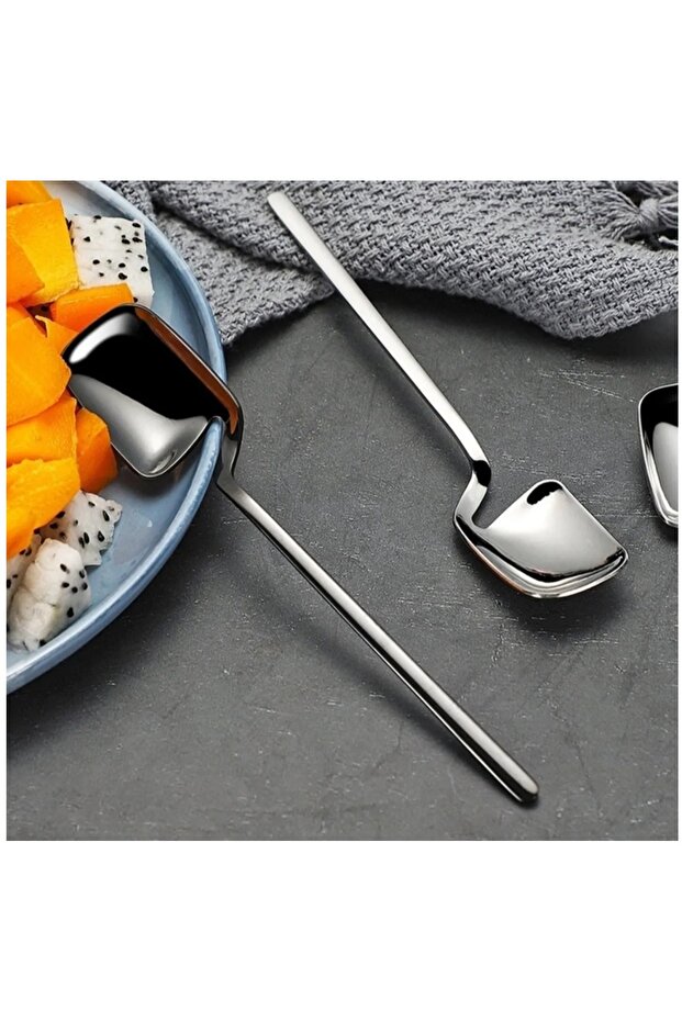 Stainless Steel 6-Piece Dessert Spoons Coffee, Sugar, Tea, Ice Cream