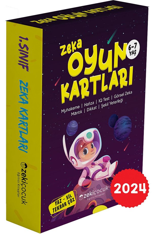 1. sınıf Bilsem Zeka Kartları / 6-7 Yaş Zeka Oyun Kartları - 3