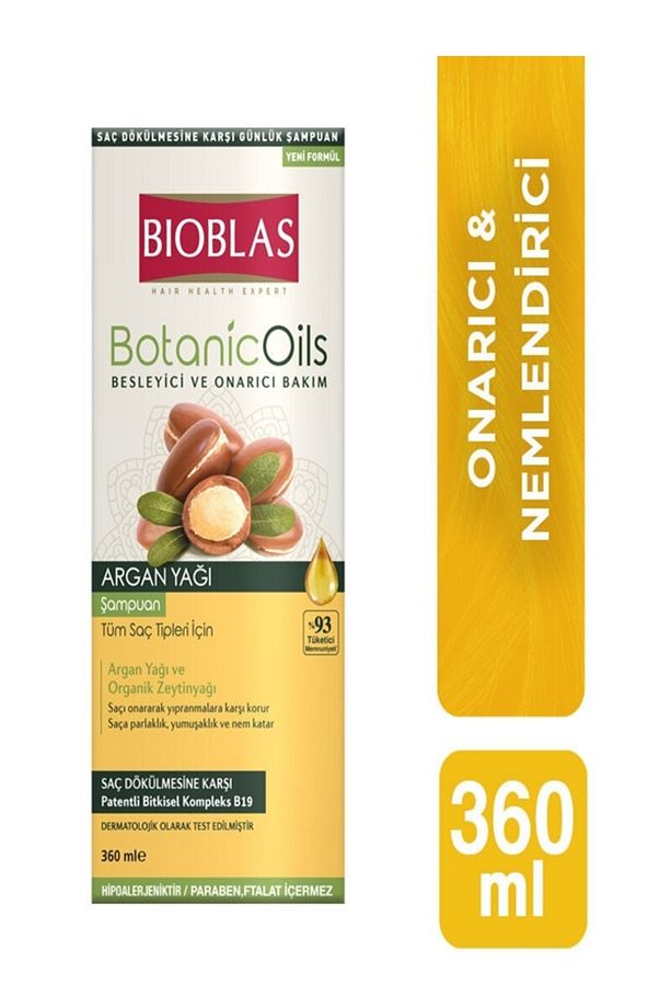 Botanic Oils Besleyici ve Onarıcı Bakım Arğan Yağı Şampuan 360ML - 1