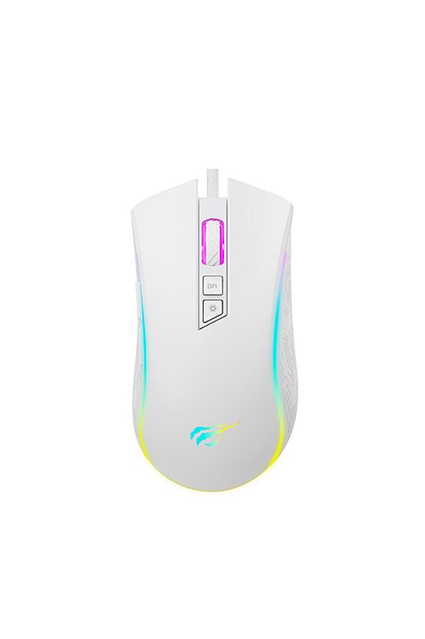 Gamenote MS1034 RGB Gaming Makrolu Programlanabilir Oyuncu Mouse - Beyaz - 1