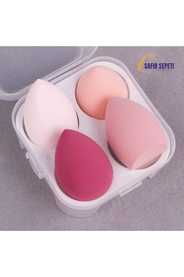 Boxed 4-Piece Makeup Sponge Set