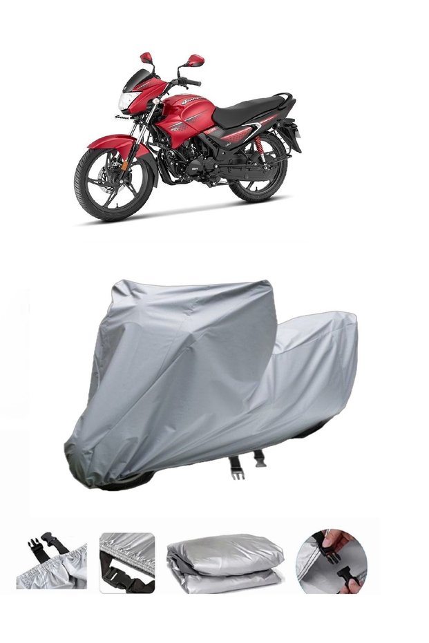 Hero Glamour Motorcycle Cover is not compatible with rear Bag .