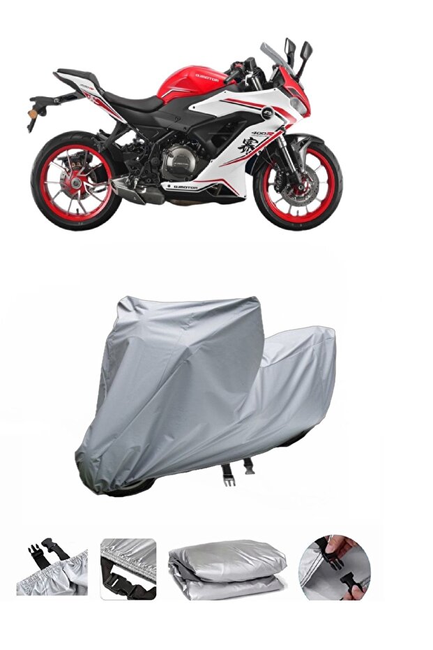 QJ SRK 400 RR Motorcycle Cover is Not Compatible with Rear Bag