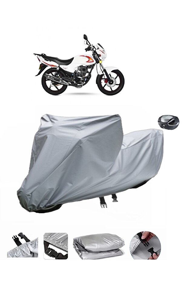 YK 150-G Master Motorcycle Cover is not compatible with rear Bag .