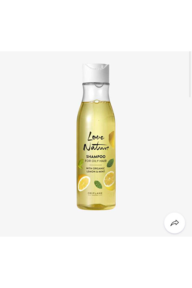 Love Nature Shampoo for Oily Hair with Organic Lemon and Mint Extract