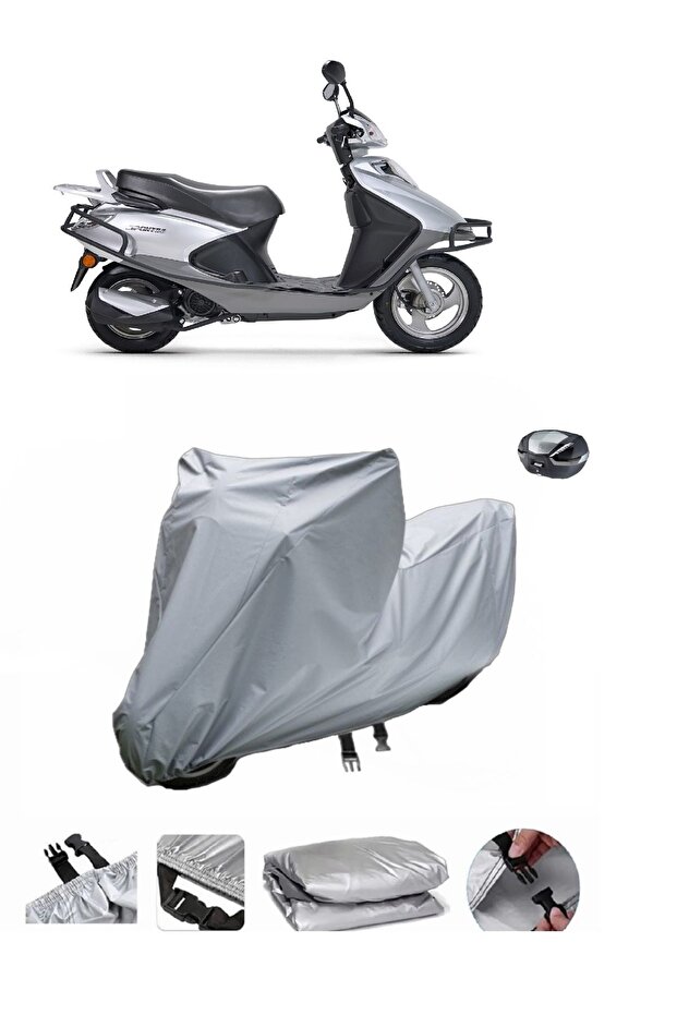 RKS Spontini 125 Motorcycle Cover, Compatible with Rear Bag