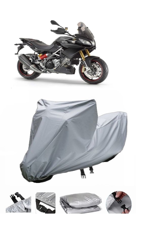 This motorcycle cover is not compatible with the rear Bag of the Aprilia Caponord 1200 ABS Travel Pack.