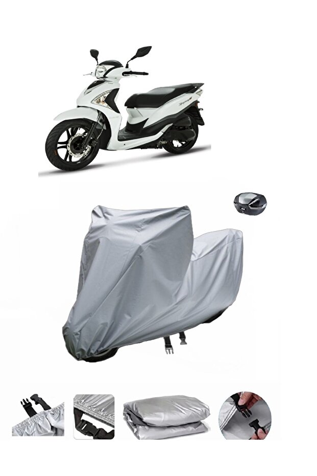 Sym Symphony St 200i Abs Motorcycle Cover, Compatible with Rear Bag