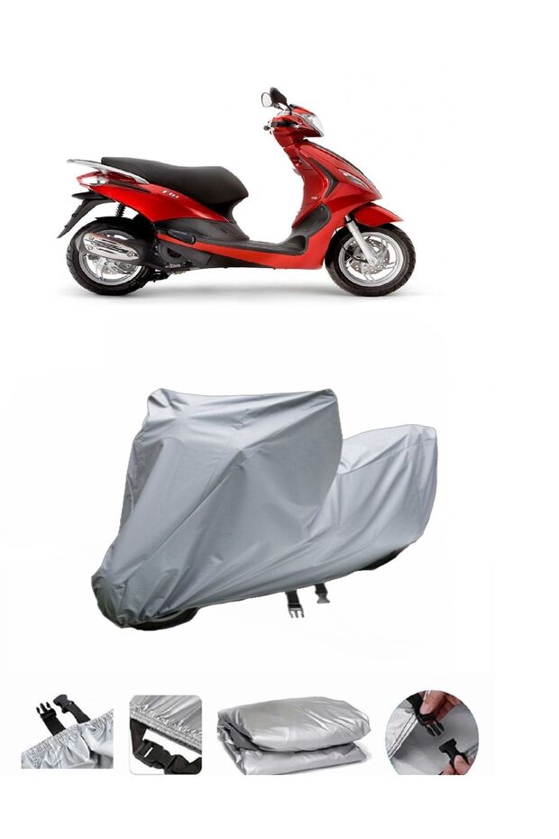The Piaggio Fly 100 motorcycle cover is not compatible with the rear Bag .