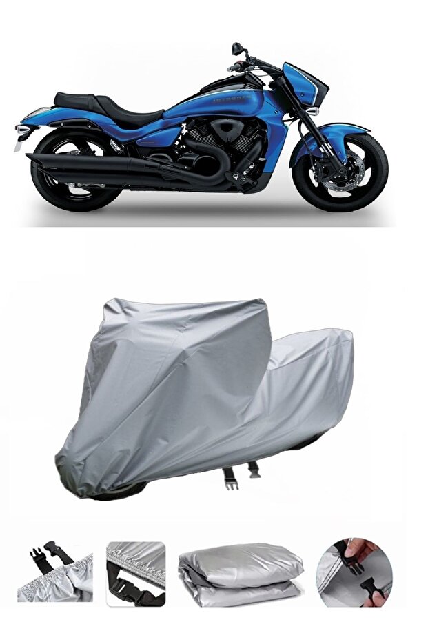 This motorcycle cover is not compatible with the Suzuki VZR 1800 Intruder rear Bag .