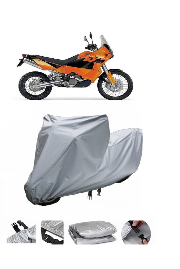 The KTM 950 Adventure Motorcycle Cover is not compatible with the rear Bag .