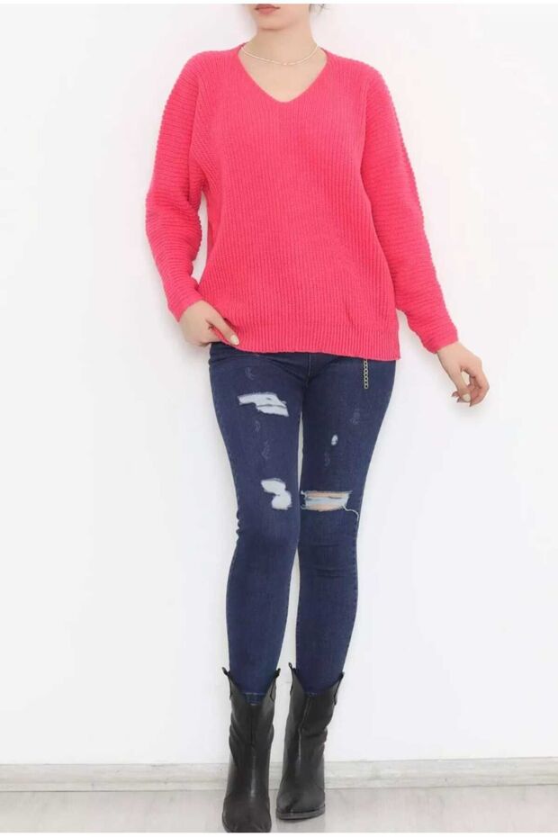 V Yaka Salaş Triko - 2