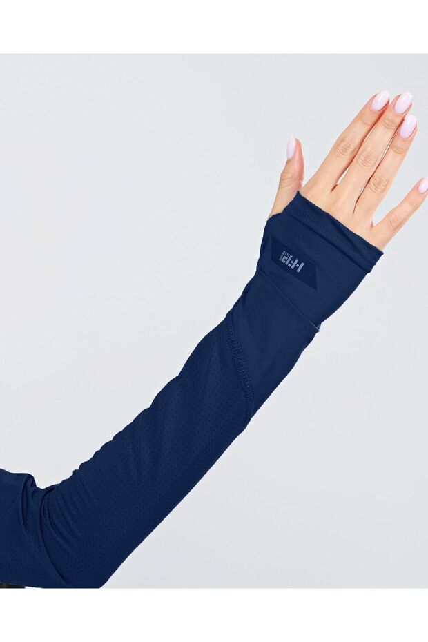 Pro Sports Sleeve - Premium Sports Women's Porous Finger-Snap Prayer and Hijab Sleeve - Navy Blue