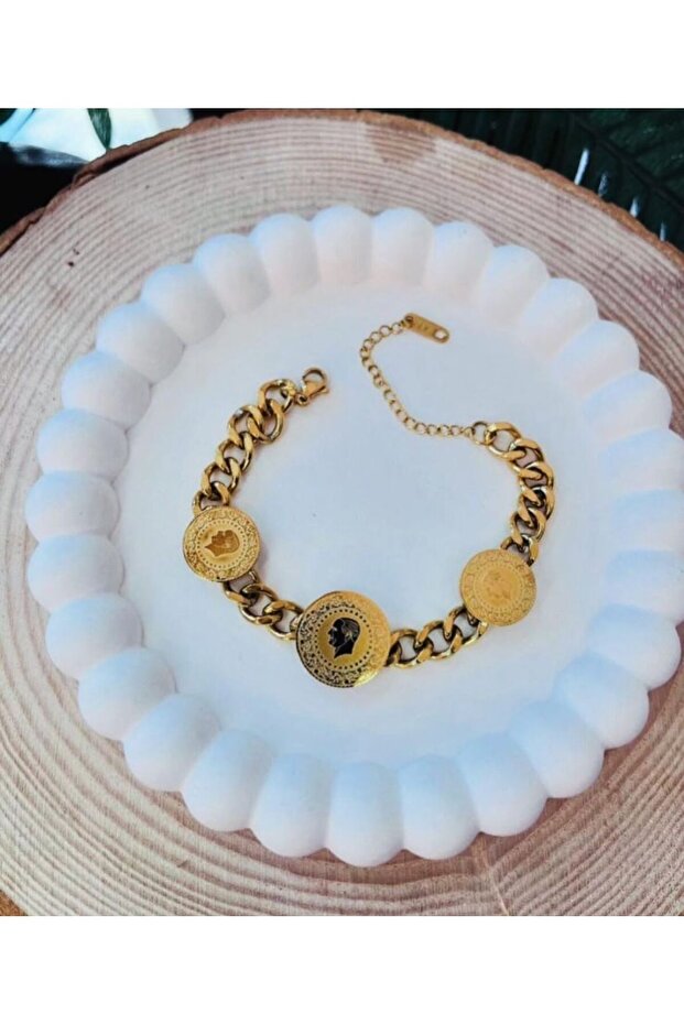 Çeyrekli Çelik Bileklik - 2