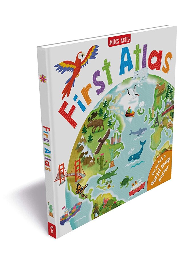 First Atlas - 20 Great and One Lightweight World Map for Your Movement Tracks Included - 5