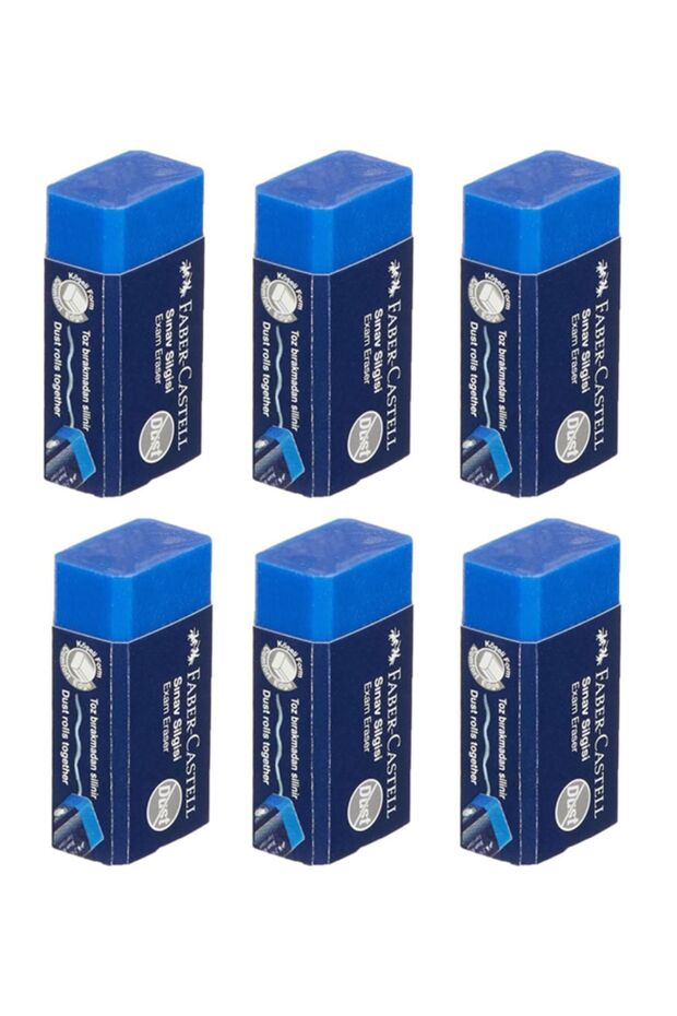 ممحاة امتحان زرقاء مكونة من 6 قطع Exam Eraser -187170