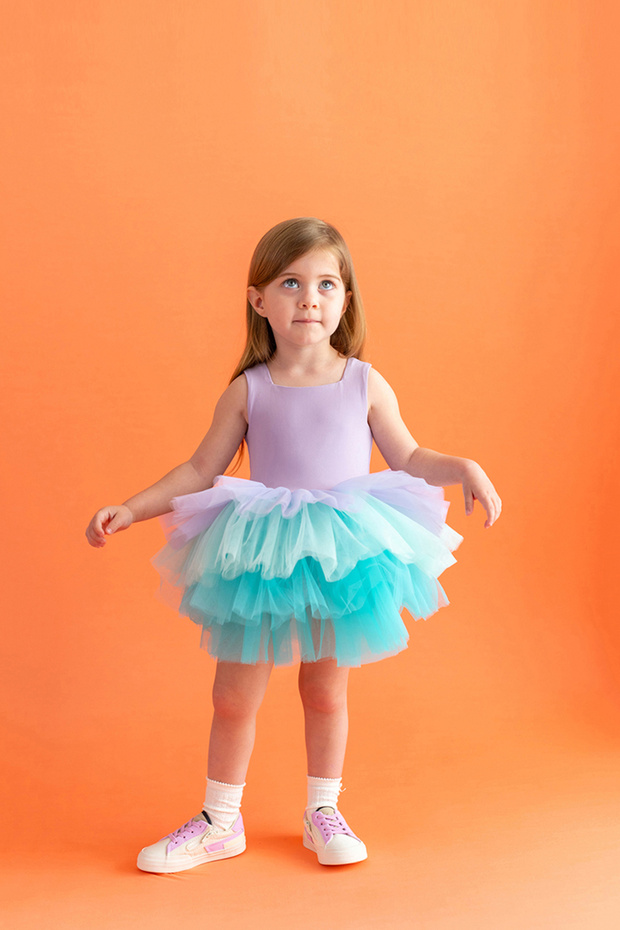 Lila Tütü Elbise - 1