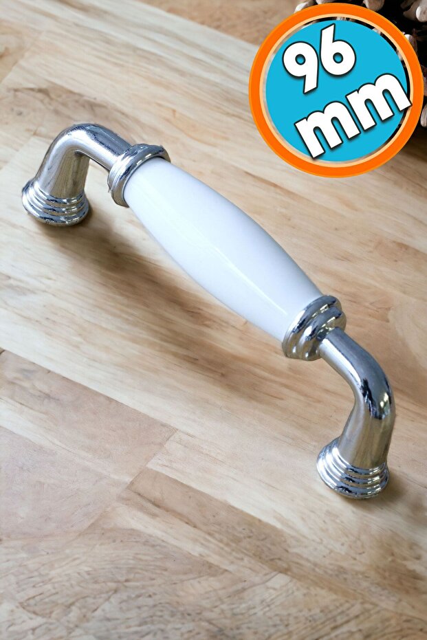 Porcelain White 96 mm Handles Furniture Kitchen Cabinet Drawer Cupboard Door Handle Handle 9.6 cm