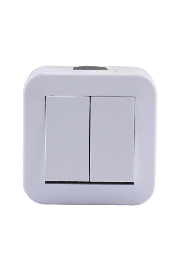 Surface Mounted Double Switch Button Nemliyer IP44 Electric Switch Double Socket Surface Mounted Wireless - 5
