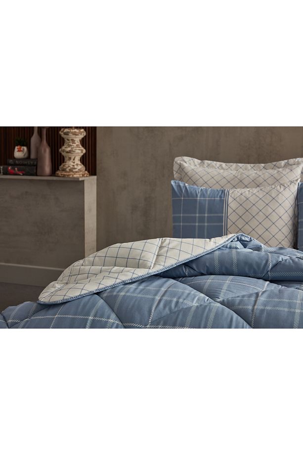 Polycotton Comforter Uyku Seti Vogy Tek Kişilik - Mavi - 5