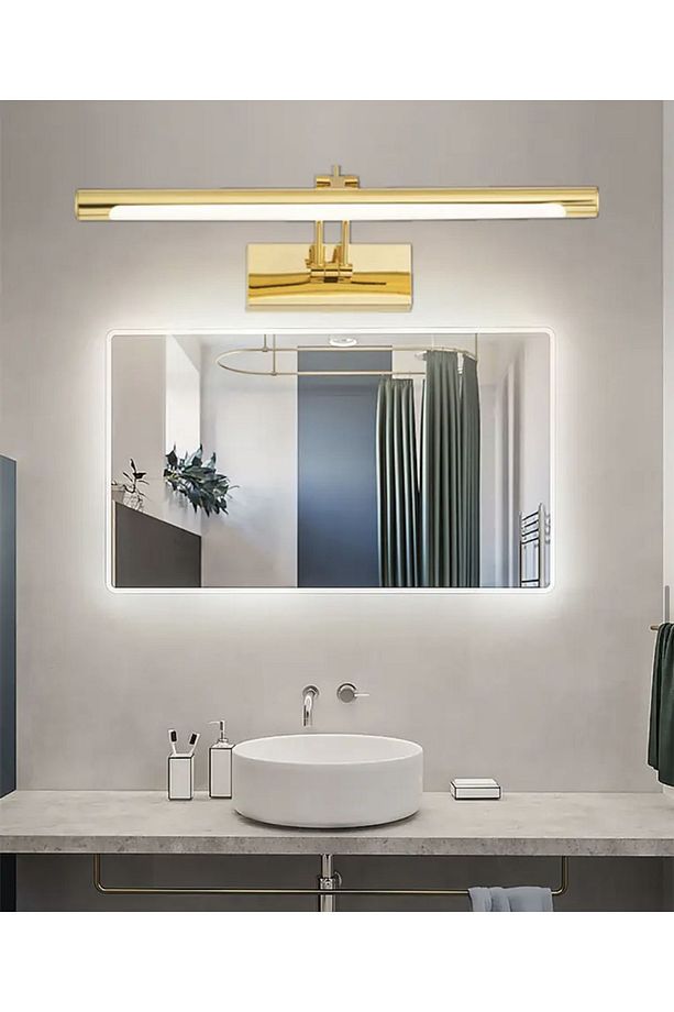 Modern Duvar Aplik Banyo Tablo Aydınlatma Kuğu Pelikan Aplik Gold Sarı Gün Işığı Ledli Aplik - 2