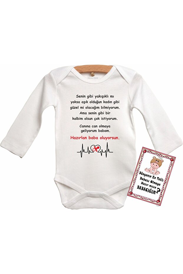 Get Ready, You'Re Becoming a Father Printed Long Sleeve Bodysuit