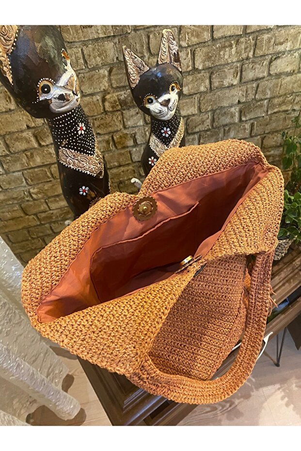 Hasır ip bulmaca çanta - 5