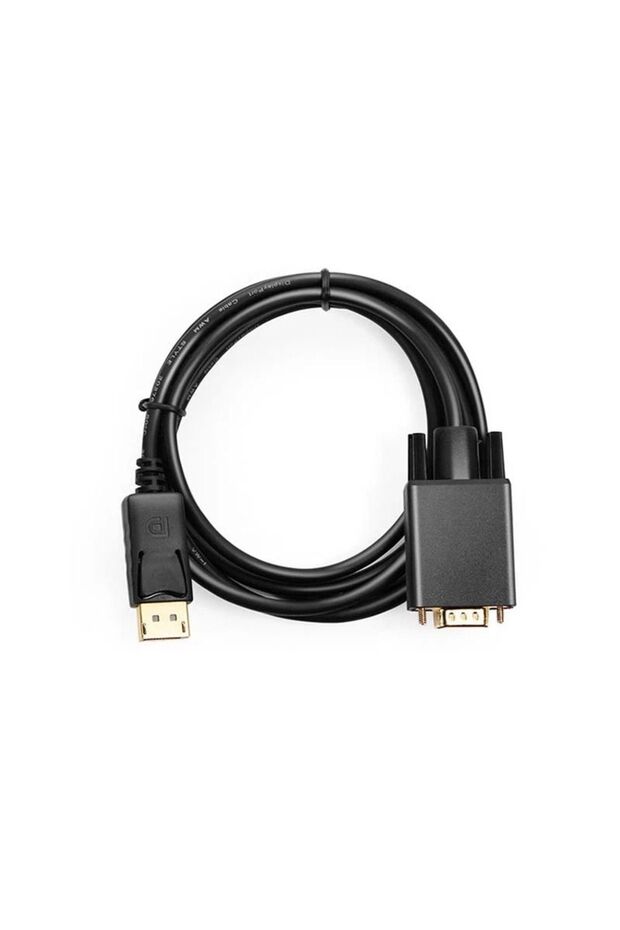 1.8 Metre Display Port To Vga Kablo Display Vga Dp To Vga 1.8m Displayport Erkek Vga Erkek Kablo - 5