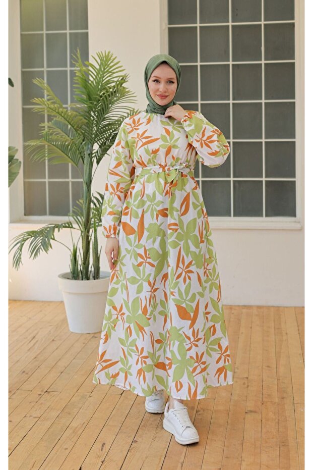 Rochie Hijab de in verde - 5