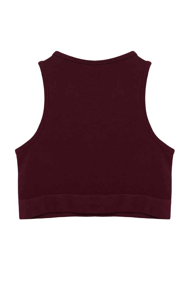 Mürdüm Seamless/Dikişsiz Fitilli ve Hafif Destekli/Şekillendirici Örme Spor Sütyeni TWOSS21SS0024 - 7