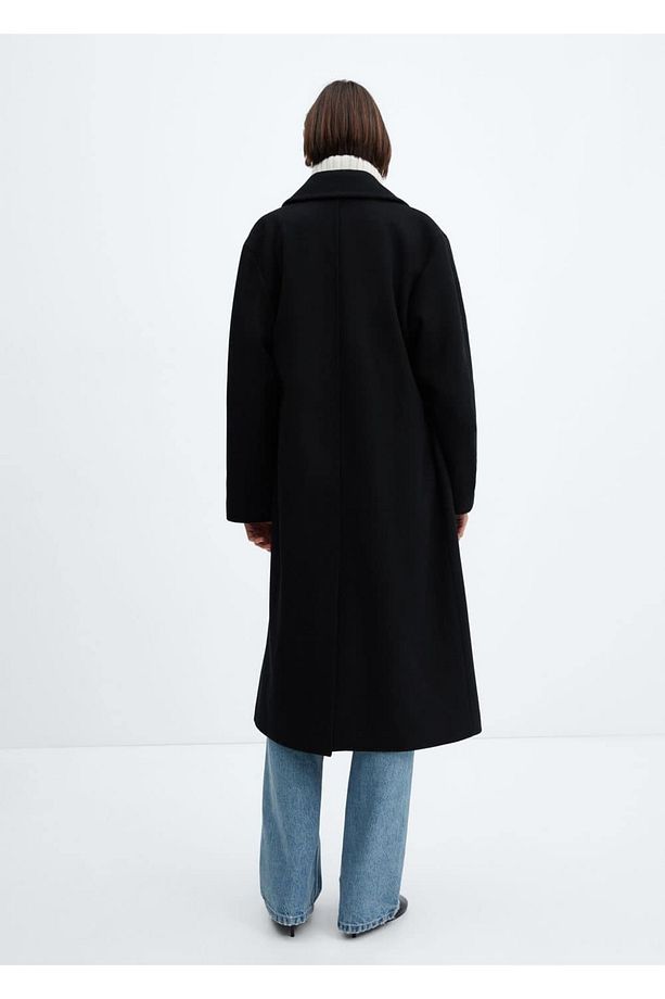Oversize yün palto - 4