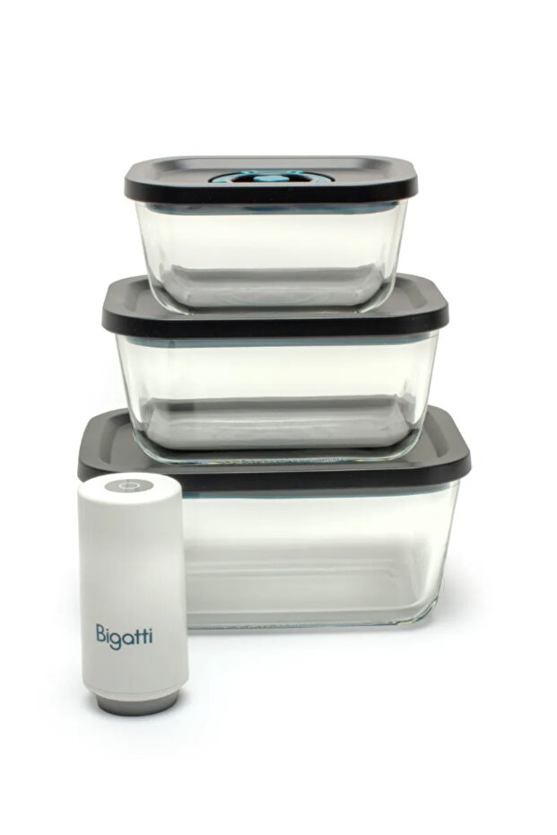 مجموعة حاوية تخزين سوداء - مكنسة كهربائية - 1