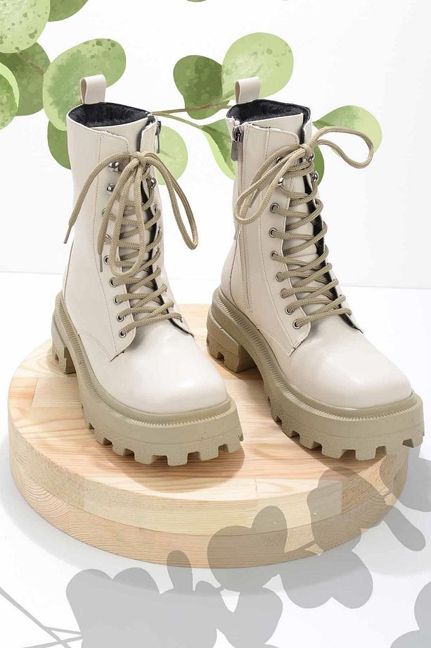 Bej Kadın Bot & Bootie K02566071009 - 1