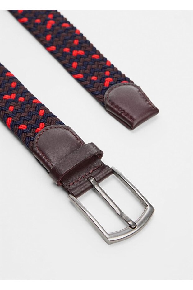 Renkli örgülerle elastik kemer - 4