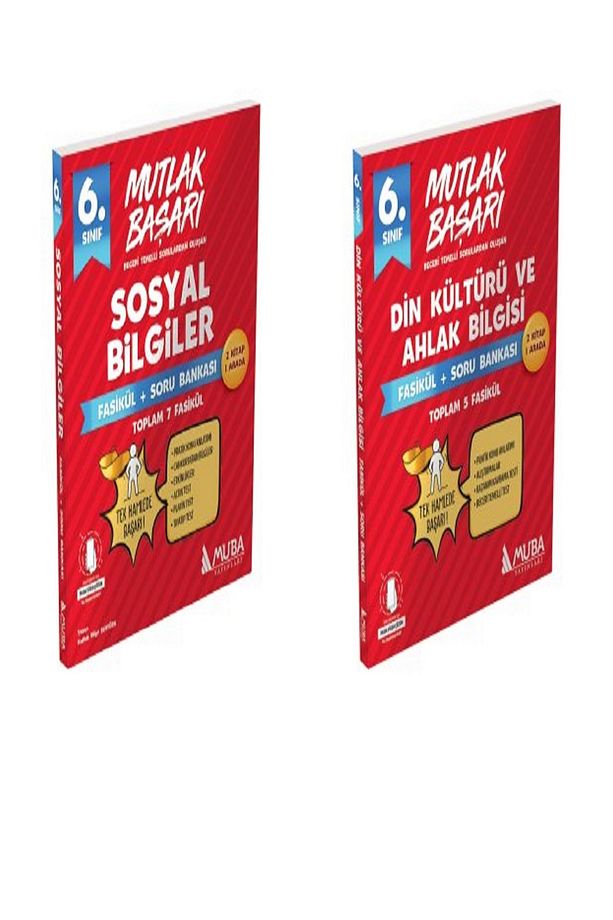 MUTLAK BAŞARI  6.Sınıf Din Kültürü Fasikül + Soru Bankası VE MB 6.Sınıf Sosyal Bilgiler Fasikül - 1