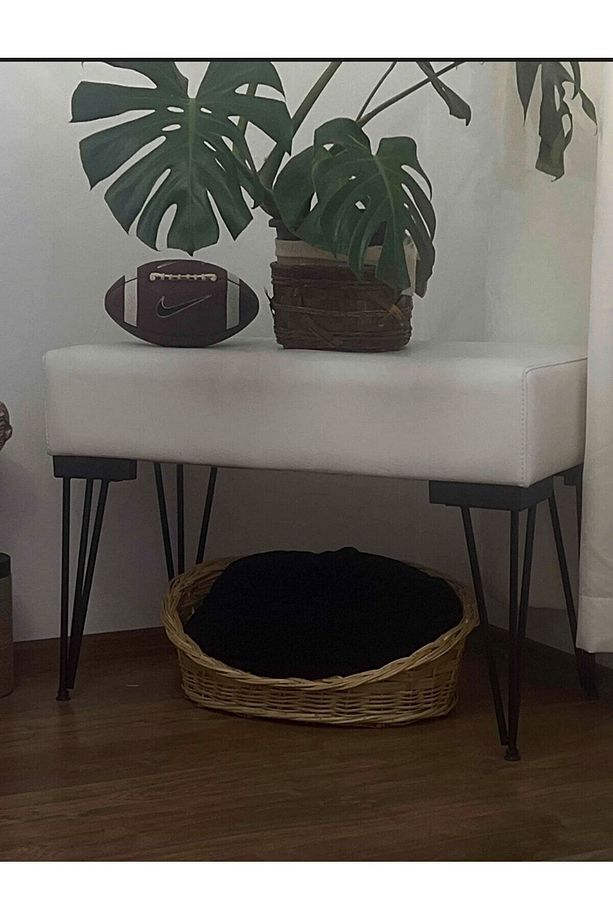 42 Cm Orta Sehpa Ayağı,kütük Sehpa Ayağı,bench Ayağı,tv Sehpa Ayağı,metal Demir Boru Ayak (4 ADET) - 8
