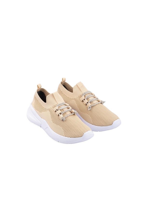 Life Comfort Bej Günlük Kadın Triko Spor Ayakkabı - 2