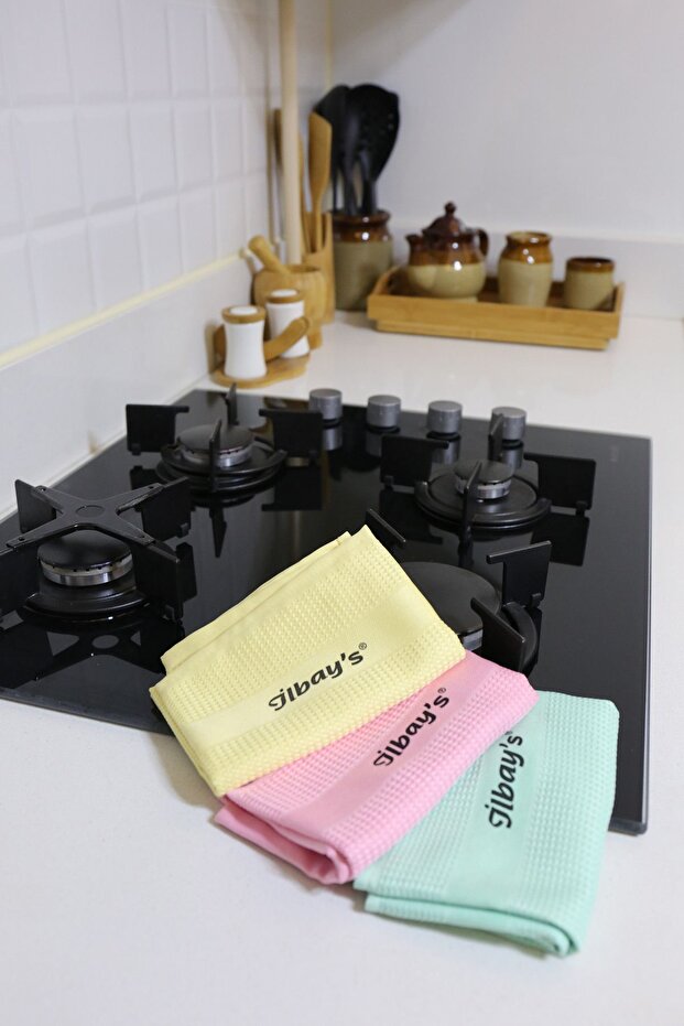 قطعة قماش للتنظيف - 3 قطع من الألياف الدقيقة مع رمز الاستجابة السريعة - 2