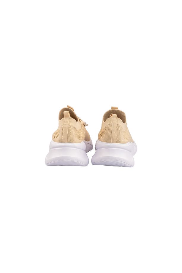 Life Comfort Bej Günlük Kadın Triko Spor Ayakkabı - 4
